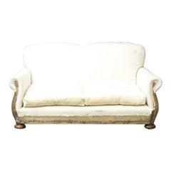 Early 20th century curvy country house sofa