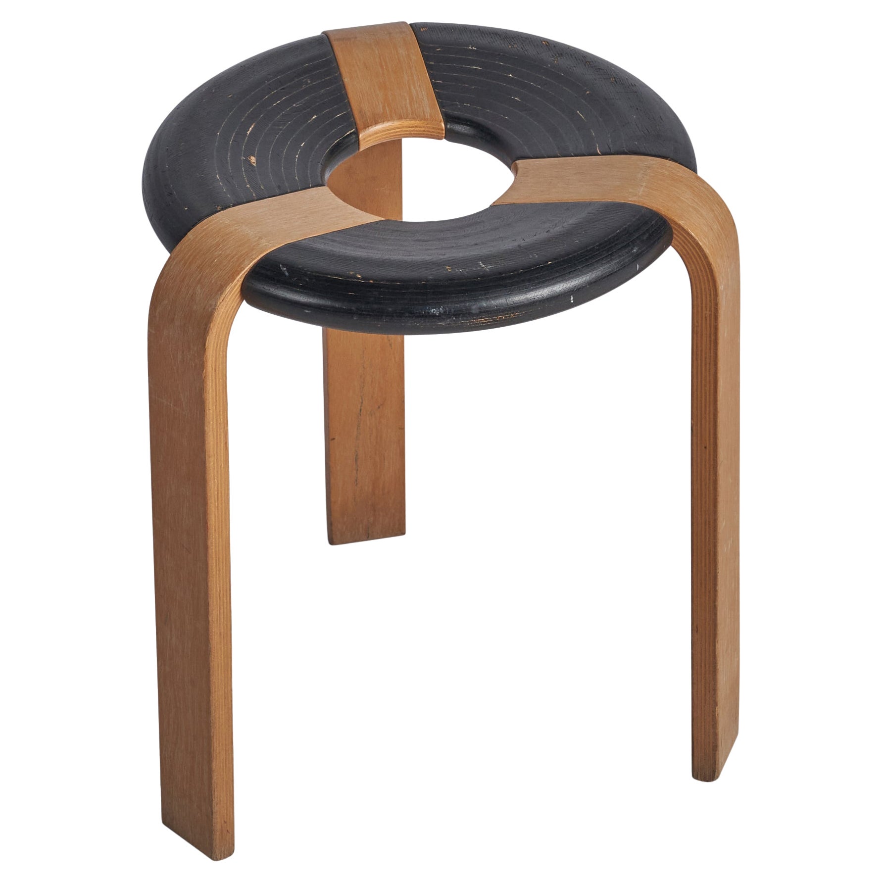 Rud Thygesen, Stool, Oak, Denmark, 1970s For Sale