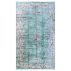 Alfombra oriental china Art Decó Vintage/Antique, tamaño grande