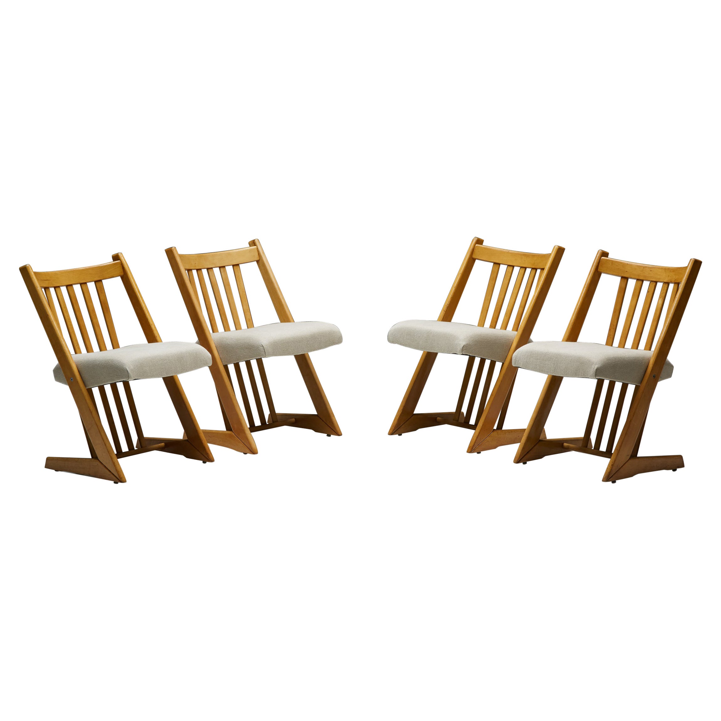 Chaises de salle à manger italiennes du milieu du siècle, Italie, années 1960