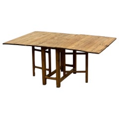 Used Swedish Drop Leaf Dining Table