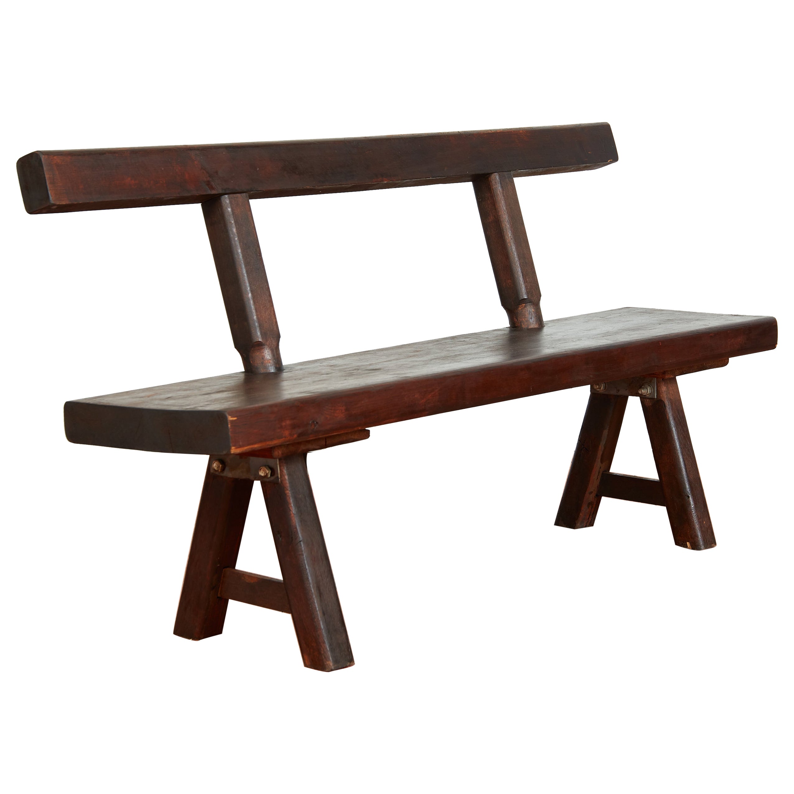 French Wood Benches  For Sale