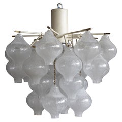 Mid Century "Tulipan"Flush Mount  Ceiling Light by Kalmar Austria, 1960s