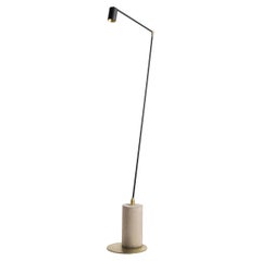 Lampe aus Aluminium und Beton