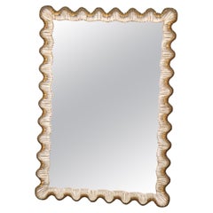 Fantastic Italian Made Gold and Silver Leaf Grotto Style Mirror 