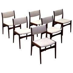 Dining Chairs by Poul Volther for Frem Røjle, Denmark 1960s, Set of Six