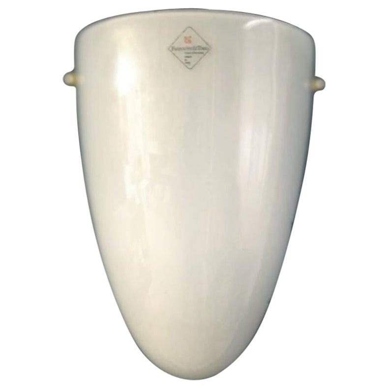 Milky White Shield Sconce by Barovier e Toso, 5 Available For Sale