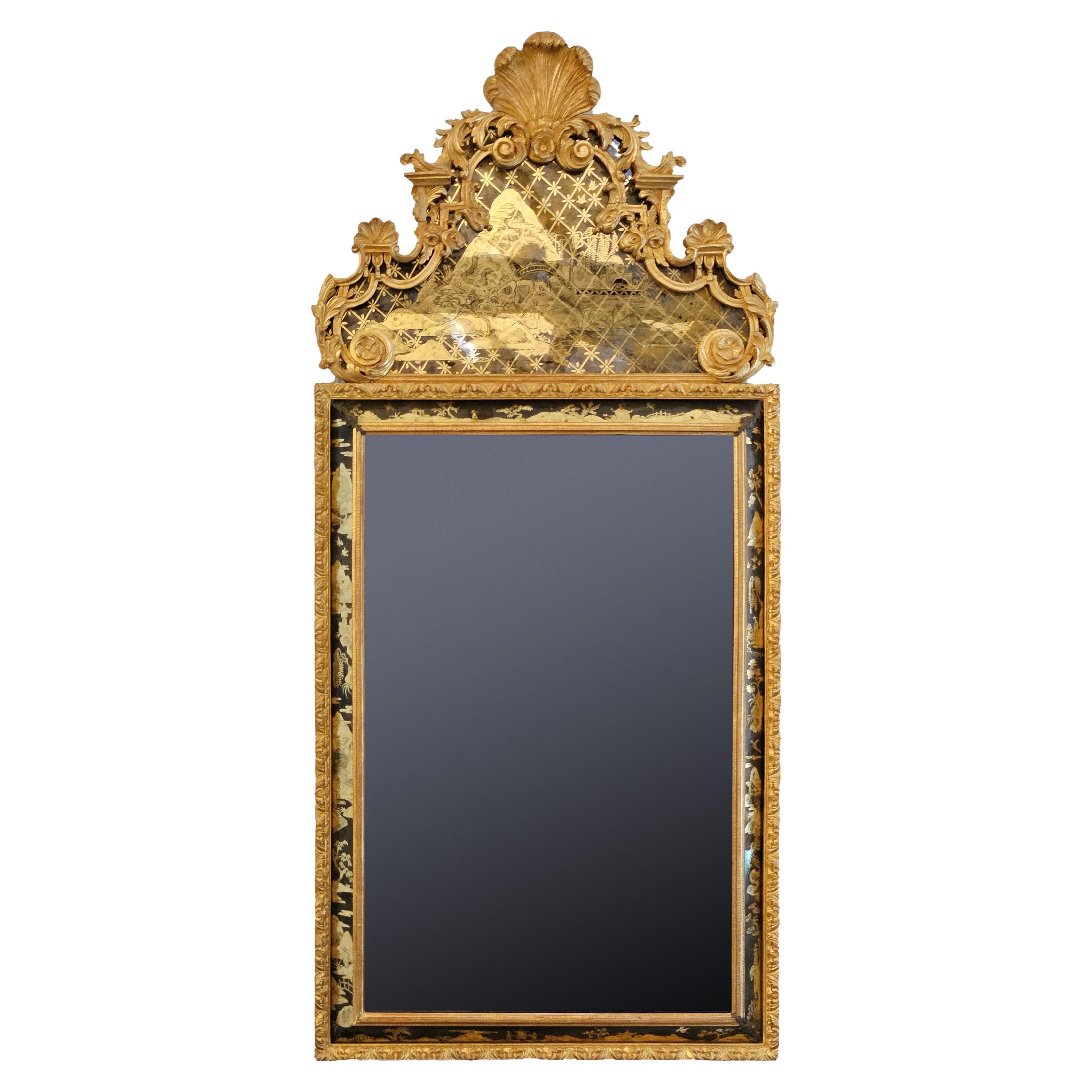 18th Century Italian Rectangular mirror  For Sale