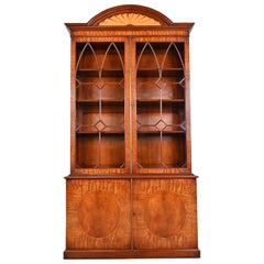English Georgian Mahogany Breakfront Bookcase by Restall Brown & Clennell