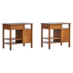 John Widdicomb, Nightstands, Walnut, USA, 1950s