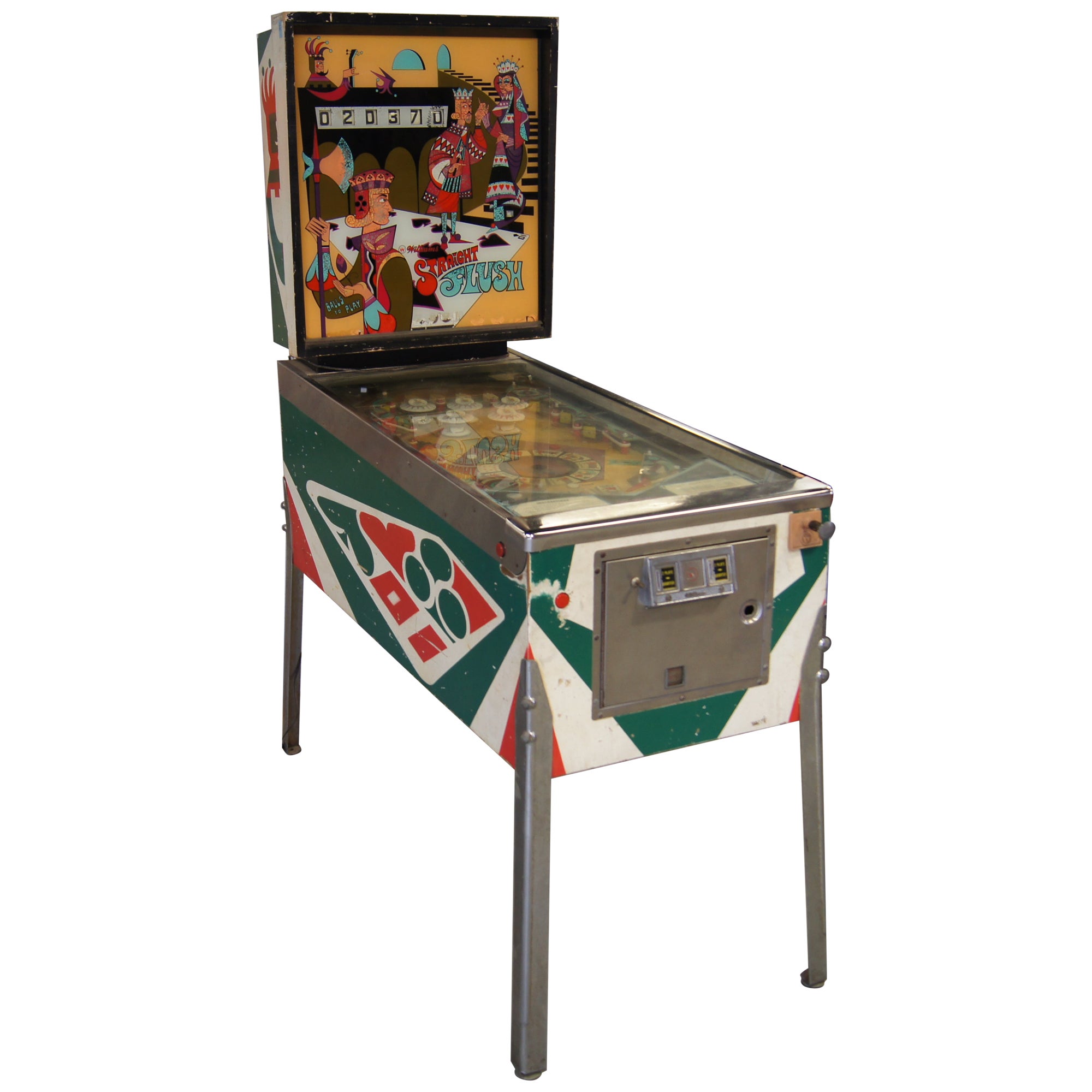 Straight Flush Pinball Machine by Williams Electronics For Sale