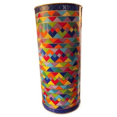 Vase Missoni Cloissone de grandes couleurs rare 