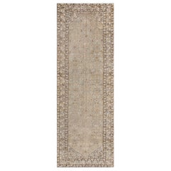 Antiquité de la fin du 19e siècle, tapis persan en laine Malayer
