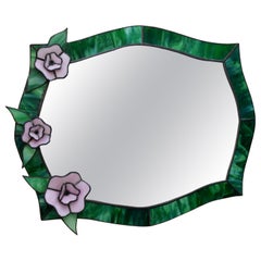 Beautiful Tiffany Stained Glass Mirror