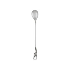 Vintage Georg Jensen Blossom Sterling Silver Iced Tea Spoon 078
