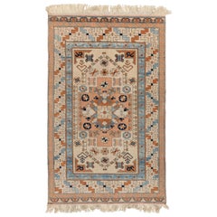 5x8 Ft Vintage Turkish Rug, One of a Kind Hand Knots Rugs, Soft Wool Pile (tapis en laine)