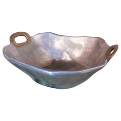 1980s Two-Colour Bronze Fruit Bowl by the Artist David Marshall