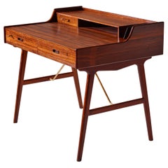 Arne Wahl Iversen Model No. 56  Teak Writing Desk for Vinde Møbelfabrik, Denmark