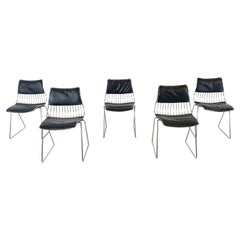 Set of 5 dining chairs by Rudi Verelst for Novalux, 1970s
