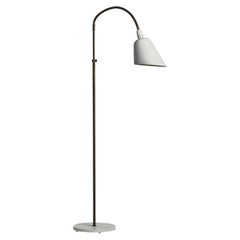 Stehlampe, Messing, Metall, Dänemark, 1930er Jahre, Arne Jacobsen