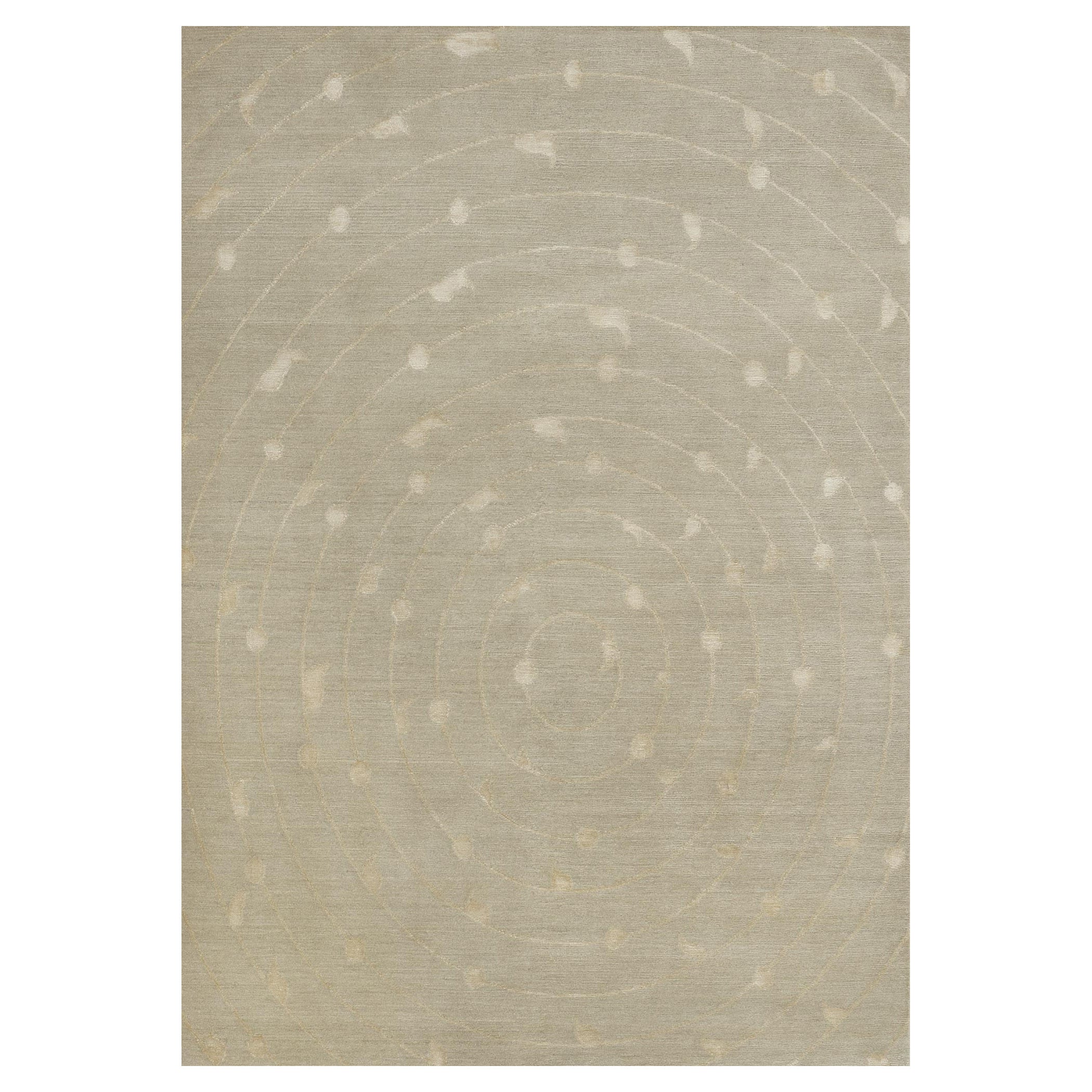 Hand-knotted Wool Contemporary Abstract Rug