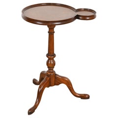 Baker Furniture Georgian Carved Mahogany Pedestal Drinks Side Table