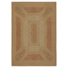 Rug & Kilim’s Aubusson Style Flatweave Rug with Pictorials and Floral Pattern