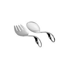 Set di grandi piatti ornamentali in argento Georg Jensen, modello 21