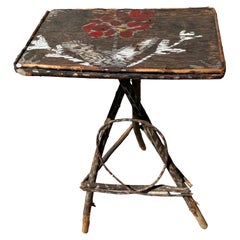Early 20th Century, Adirondack Willow Side Table