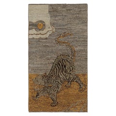 Rug & Kilim's Modern Mongolian Tiger Pictorial Rug