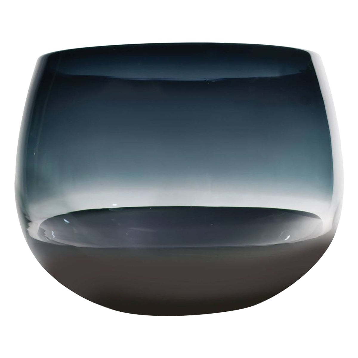 Scuro Large Deep Bowl, Hand Blown Glass - Made to Order For Sale