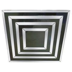 Specchio geometrico moderno di metà secolo