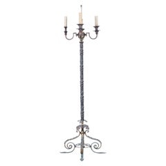 Vintage 19th Century French Bronze Floor Lamp