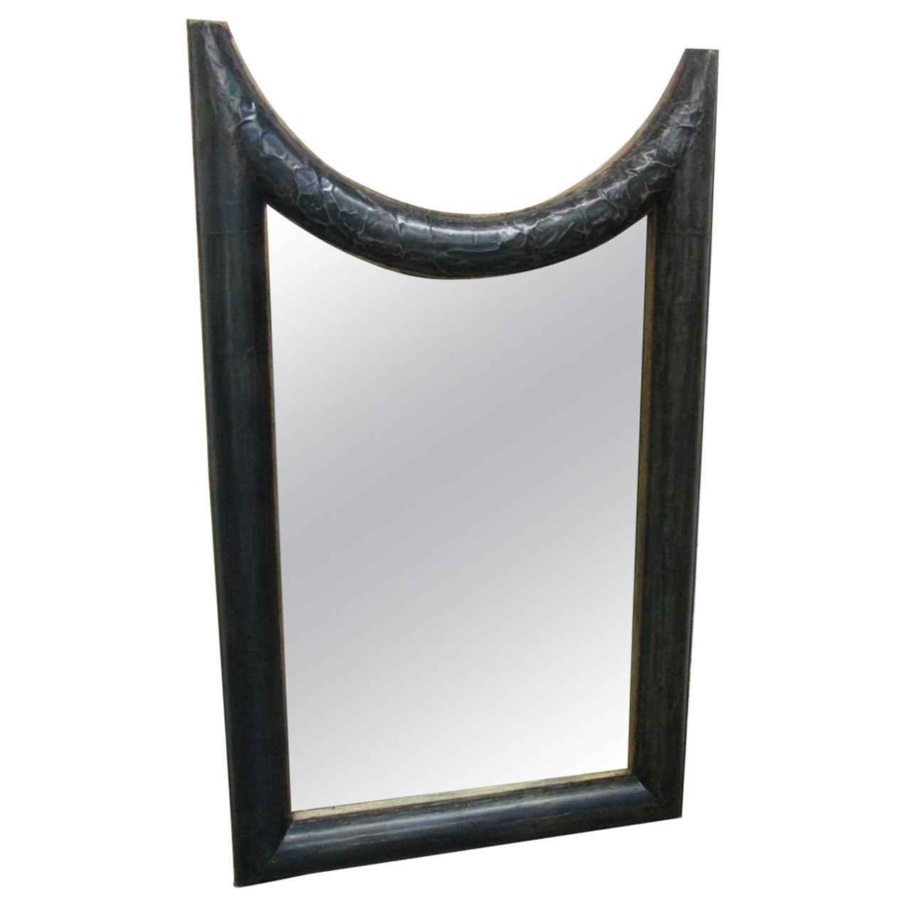 Hammered Tin Framed Mirror For Sale