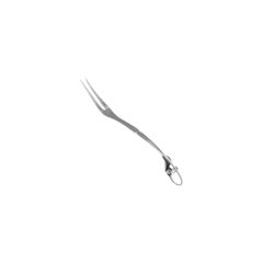 Tenedor ornamental de plata de ley Georg Jensen para embutir, modelo 21