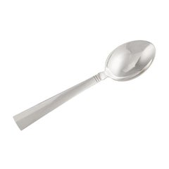 Vintage Georg Jensen Acadia Sterling Silver Large Dinner Spoon, Item 001