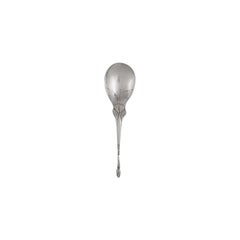 Vintage Georg Jensen Sterling Silver Ornamental Serving Spoon, Design 50