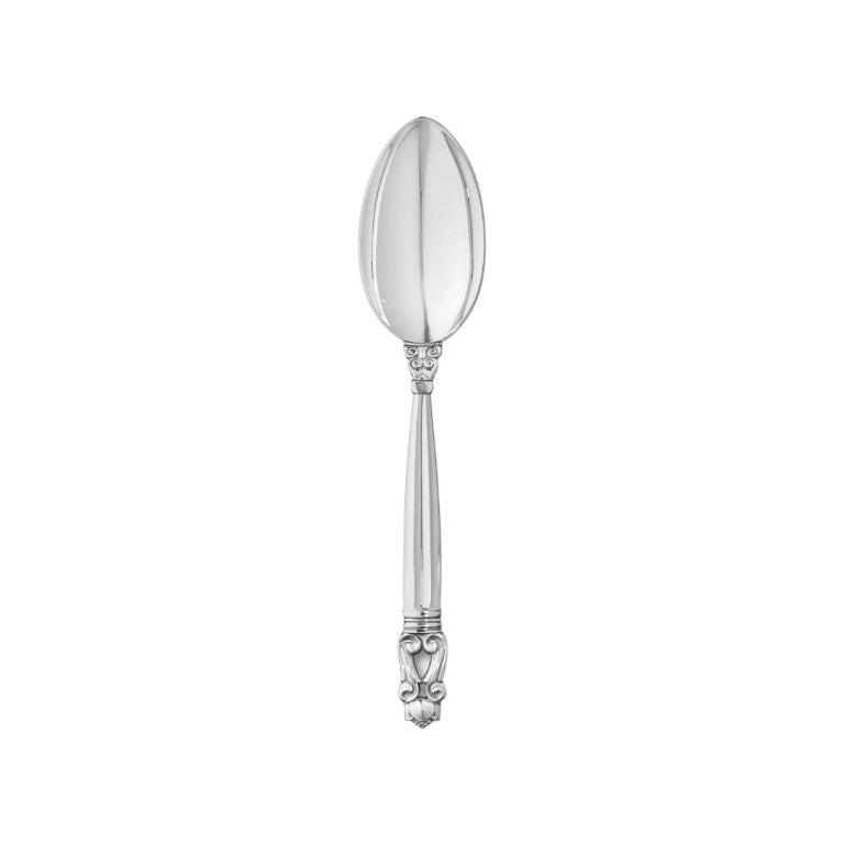 New Georg Jensen Acorn Sterling Silver Dinner Spoon 011 For Sale