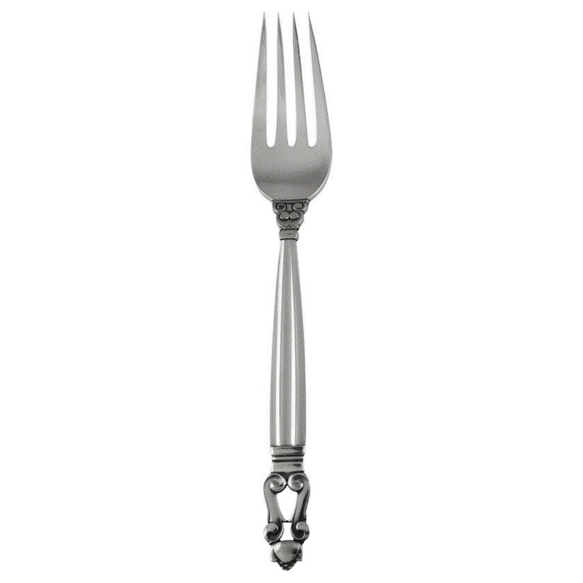 Georg Jensen Acorn Sterling Silver Dinner Fork 012 For Sale