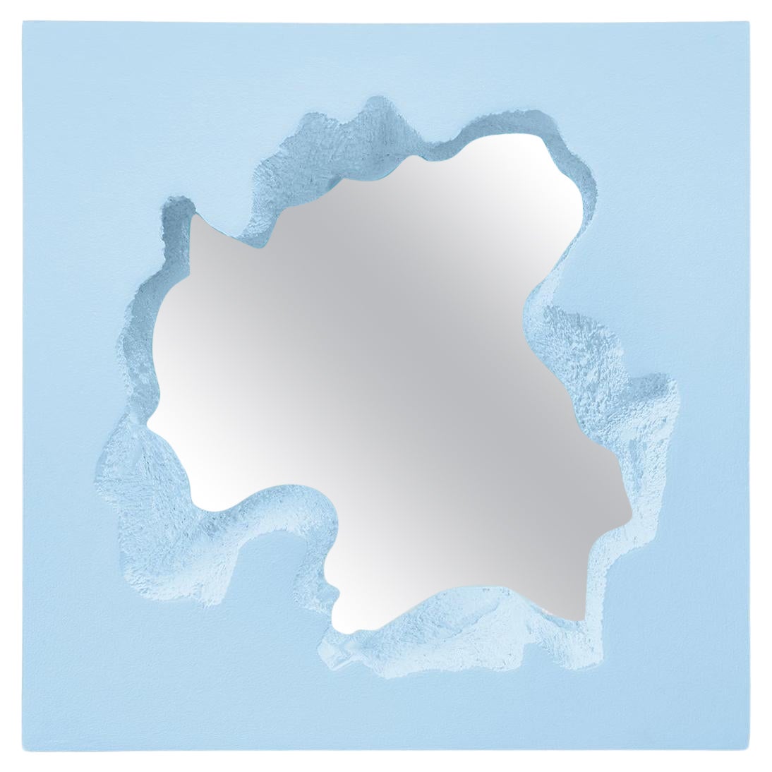 Gufram Broken Square Mirror by Snarkitecture - Blue edition 1/33 For Sale