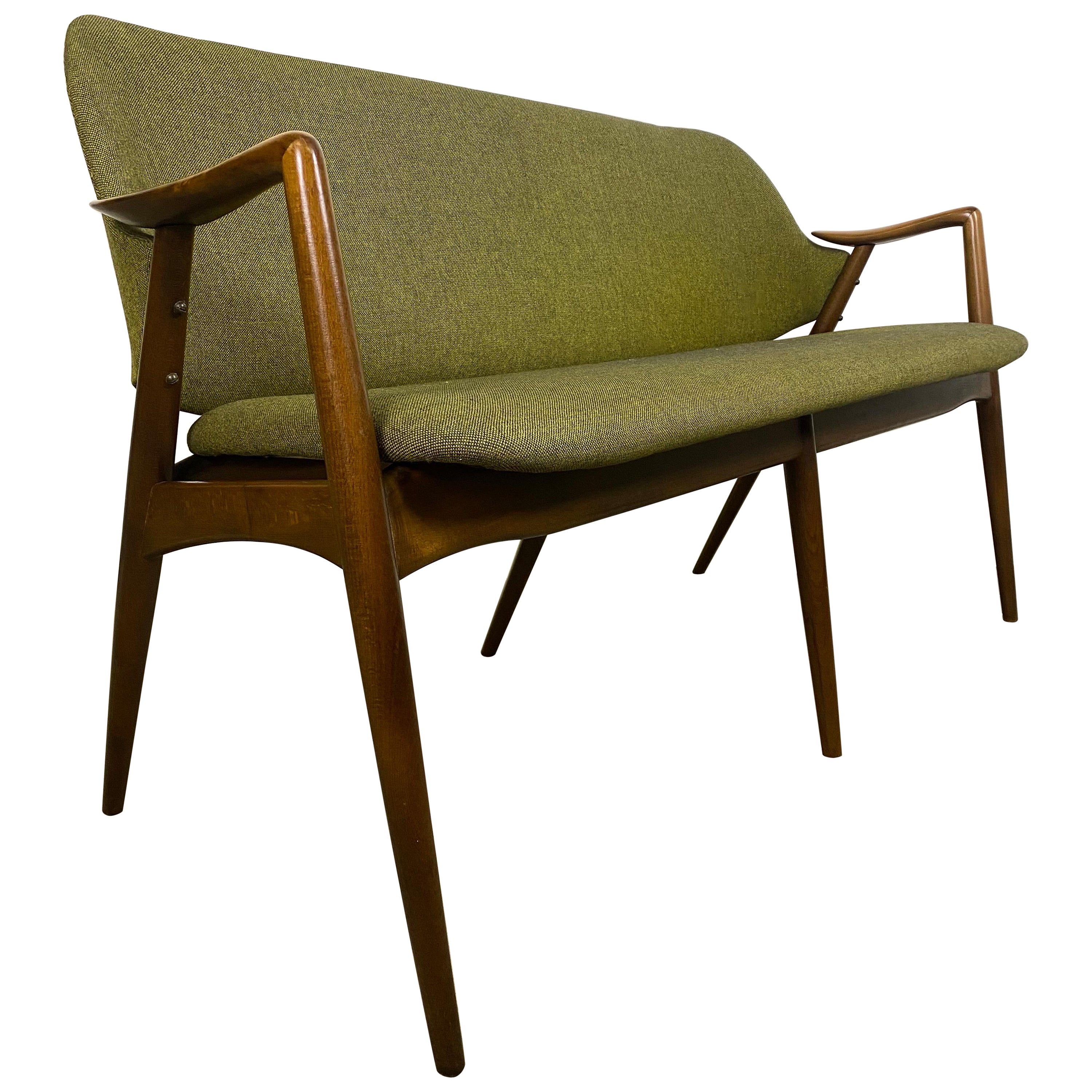 Canapé-banc Kontur du milieu du siècle par Alf Svensson pour Dux Sweden années 1950