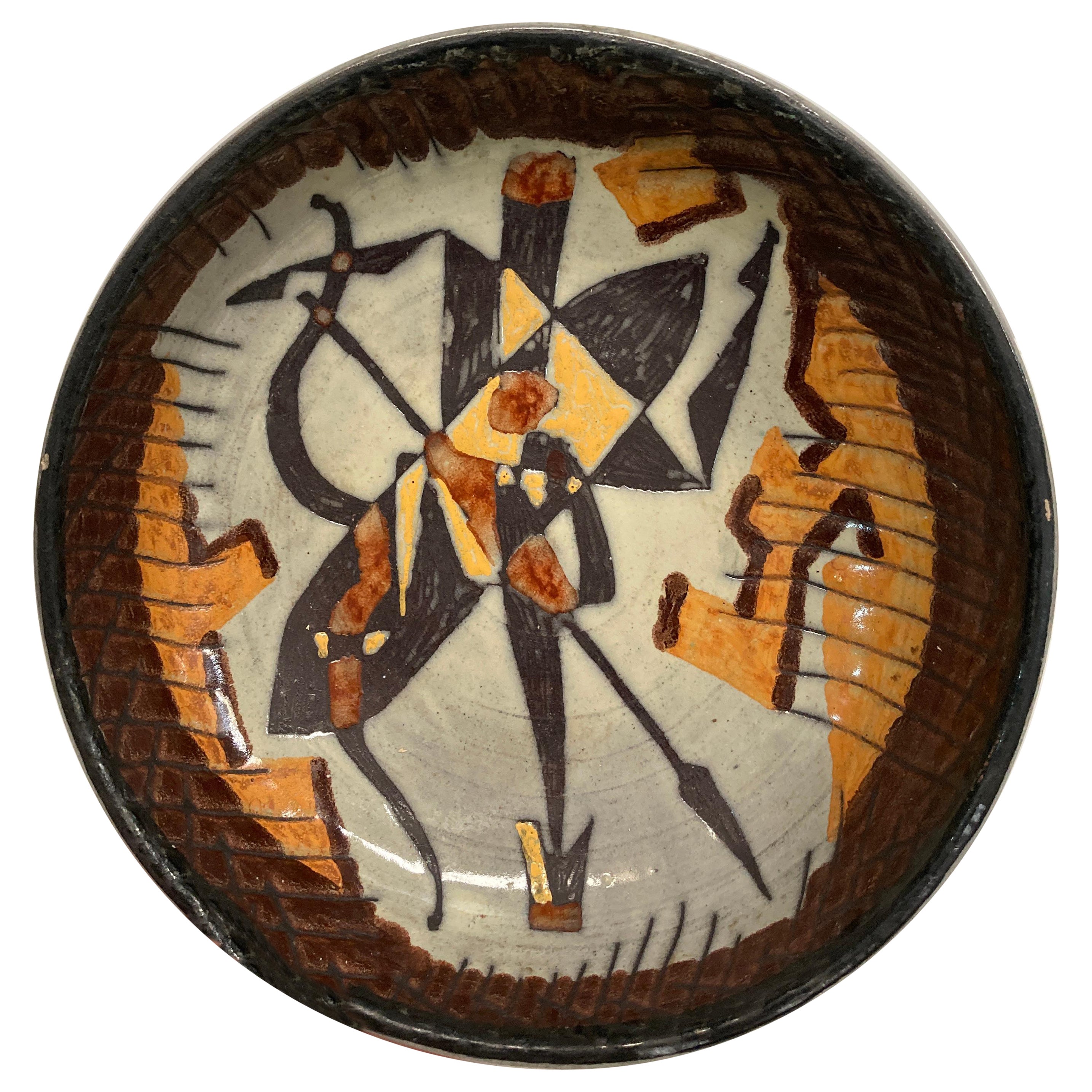 1950's Africanist ceramic by Emile Masson For Sale