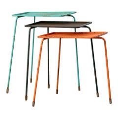 Mathieu Matégot - Mesas auxiliares "Soumba" - 1953 por Atelier Matégot, Francia