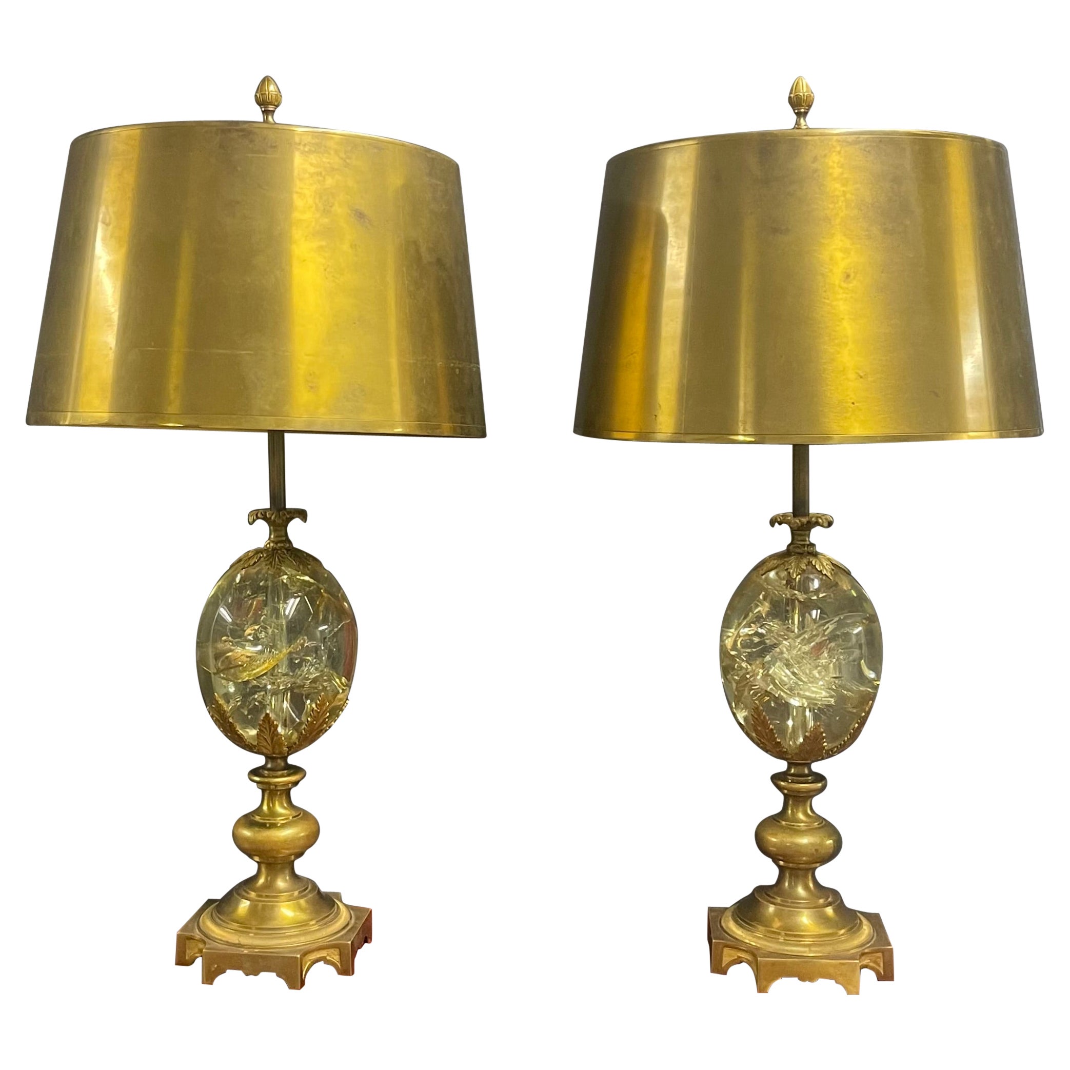 crazy amazing OEUF ROSACES maison charles table lamps For Sale