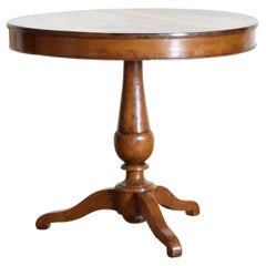 Italian, Tuscan, Neoclassical Period Walnut 2-Drawer Center Table
