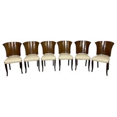French art deco dining chairs