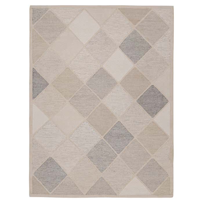 Rug and Kilim’s Scandinavian Style Rug in Beige, with Diamond Patterns ...