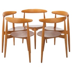Set of 5 'FH4103' dining chairs by Hans J. Wegner for Fritz Hansen, Denmark 1950