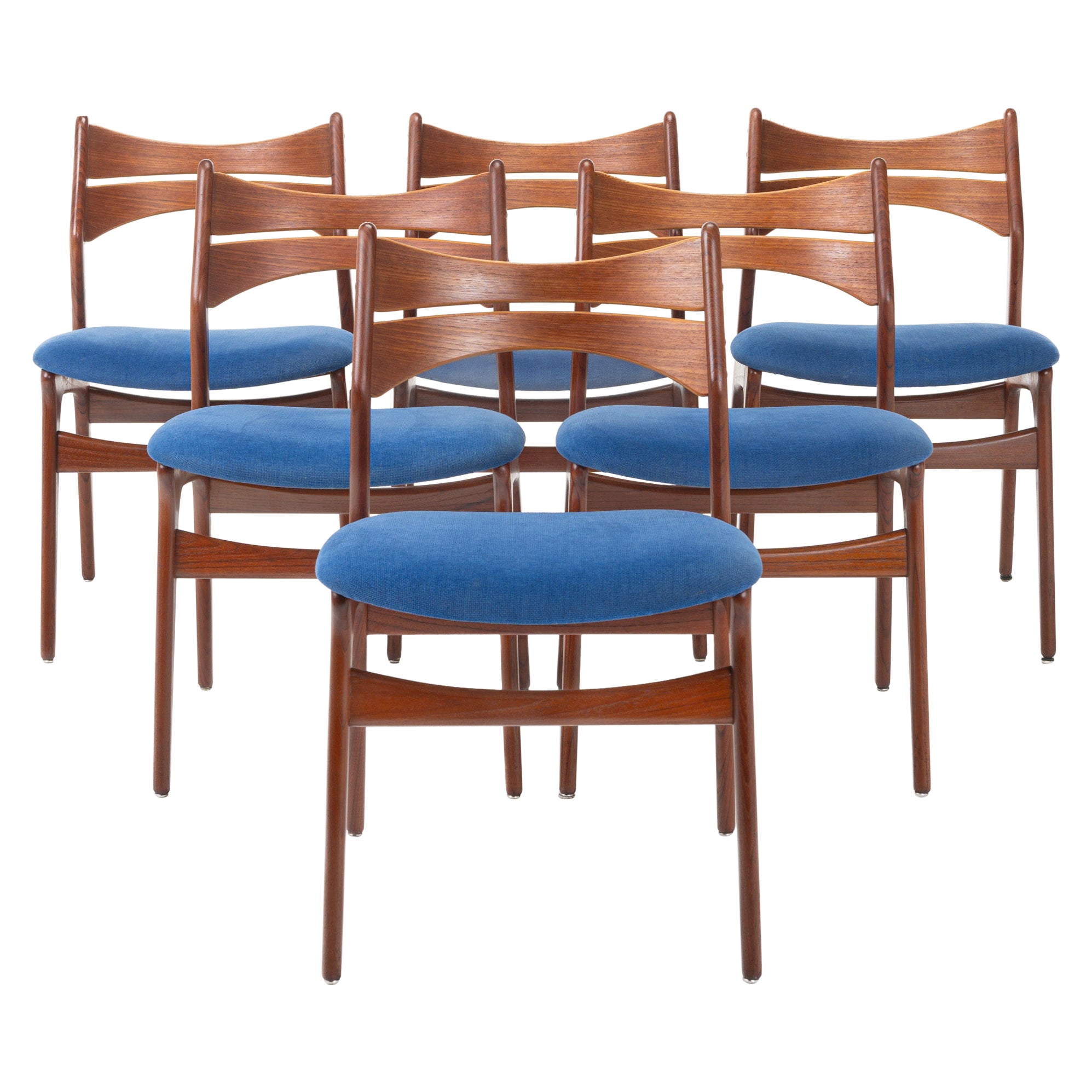 Set of six 'Model 310' dining chairs by Erik Buch for Christian Christensen