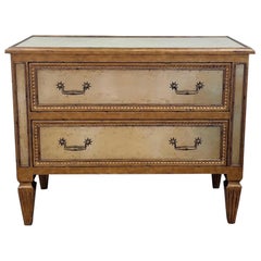 Theodore Alexander Verre Eglomisé Chest of Drawers 